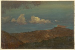 Dibujo, Paisaje montañoso, 1865 de Frederic Edwin Church