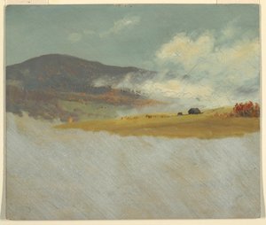 Dibujo, Paisajes de colinas, 1865-75 de Frederic Edwin Church