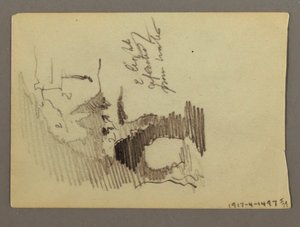 Dibujo, Casas en la cima de una colina, posiblemente 1868-69 de Frederic Edwin Church