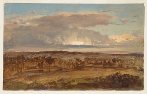 Dibujo, Valle de Hudson, abril de 1867 de Frederic Edwin Church