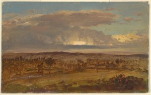 Dibujo, Valle de Hudson, abril de 1867 de Frederic Edwin Church