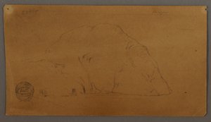 Dibujo, Iceberg, Labrador, Terranova o Nueva Escocia, 1859 de Frederic Edwin Church