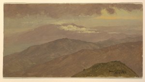 Dibujo, Paisaje, agosto de 1865 de Frederic Edwin Church