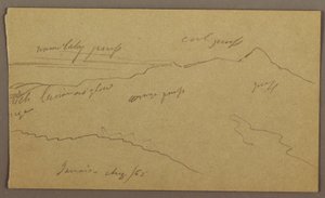 Dibujo, Paisaje, agosto de 1865 de Frederic Edwin Church