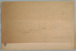 Dibujo, Paisaje cerca de Melgar, Colombia, julio de 1853 de Frederic Edwin Church