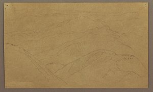 Dibujo, Paisaje; Verso: Árbol en paisaje, Cielo, mayo-agosto 1865 de Frederic Edwin Church