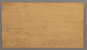Dibujo, Louis Bay, Labrador, 7 de julio de 1859 de Frederic Edwin Church