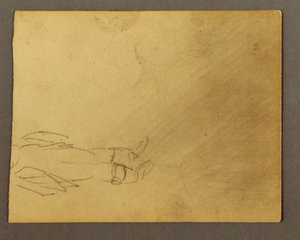 Dibujo, Parte inferior de una figura de pie, posiblemente 1868-69 de Frederic Edwin Church