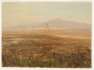 Dibujo, Paisaje mexicano, abril de 1869 de Frederic Edwin Church