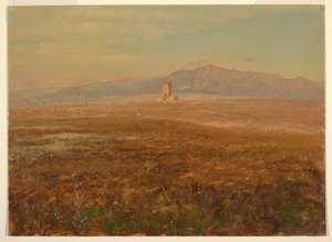 Dibujo, Paisaje mexicano, abril de 1869 de Frederic Edwin Church
