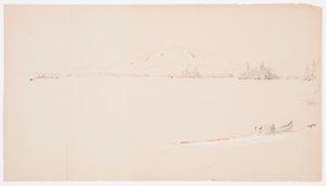 Dibujo, Lago Millinocket, Maine, septiembre de 1878 de Frederic Edwin Church