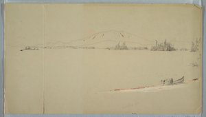 Dibujo, Lago Millinocket, Maine, septiembre de 1878 de Frederic Edwin Church