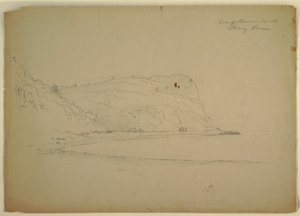Dibujo, "Cueva de los monos", 1851 de Frederic Edwin Church