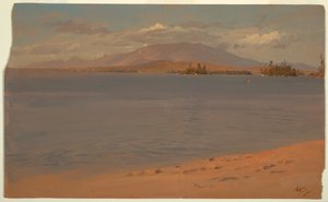 Dibujo, Monte Katahdin desde el lago Millinocket, 1878 de Frederic Edwin Church