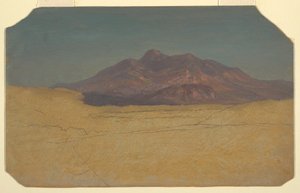 Dibujo, Paisaje de montaña, 1868