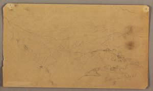 Dibujo, Paisaje montañoso, Jamaica, Antillas, julio de 1865 de Frederic Edwin Church