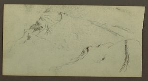 Dibujo, Picos de montaña, posiblemente 1868 de Frederic Edwin Church
