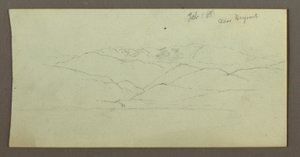 Dibujo, Cordillera, febrero de 1868 de Frederic Edwin Church