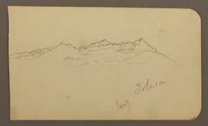 Dibujo, Cordillera, Toluca; Verso: Escalinata, Cordillera, Toluca, 7 de enero de 1885. de Frederic Edwin Church