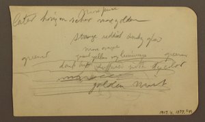 Dibujo, Cordillera, Cuautla, Iglesia; reverso: Caballo agazapado, anotaciones sobre el paisaje, febrero de 1885. de Frederic Edwin Church