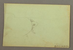 Dibujo, Mountain Ridge, posiblemente 1856 de Frederic Edwin Church