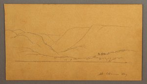 Dibujo, Bahía montañosa, posiblemente 1859 de Frederic Edwin Church
