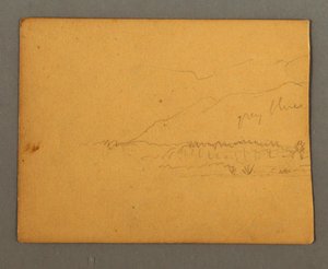Dibujo, Montañas, posiblemente 1856