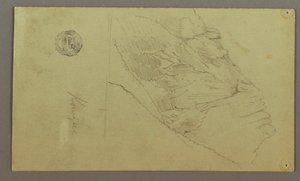 Dibujo, Montaña, posiblemente 1868 de Frederic Edwin Church