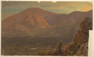 Dibujo, Monte Katahdin y Turner, 1860-78 de Frederic Edwin Church