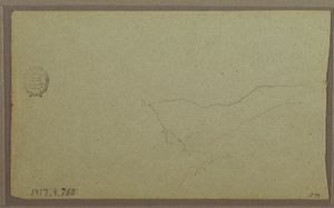 Dibujo, cerca de San Miguel, Ecuador; reverso: Boceto inacabado de una montaña, 2 de junio de 1857. de Frederic Edwin Church