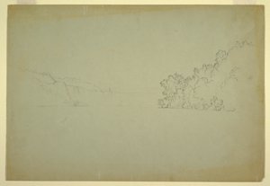 Dibujo, Cataratas del Niágara desde el noroeste, 1856