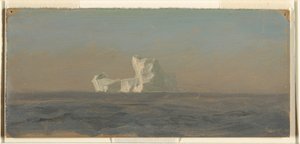 Dibujo, frente a Iceberg, Terranova, junio de 1859 de Frederic Edwin Church