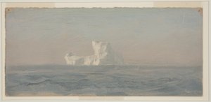 Dibujo, frente a Iceberg, Terranova, junio de 1859 de Frederic Edwin Church