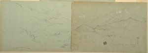 Dibujo, Vista panorámica de Unter-Schönau, 1868 de Frederic Edwin Church