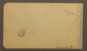 Dibujo, Llanura, colina, ciudad; Verso: Cordillera, 1889 de Frederic Edwin Church