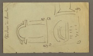 Dibujo, Diseño rectangular, posiblemente 1868 de Frederic Edwin Church