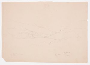 Dibujo, Lago Ripogenus, ca. 1855 de Frederic Edwin Church