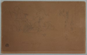 Dibujo, Saberreta, Ecuador, 23 de julio de 1857 de Frederic Edwin Church