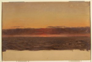 Dibujo, Paisaje marino, 1859 de Frederic Edwin Church