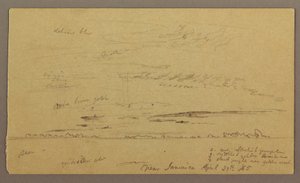 Dibujo, Paisaje marino, 29 de abril de 1865 de Frederic Edwin Church