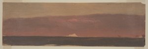 Dibujo, Paisaje marino con iceberg, 1859 de Frederic Edwin Church