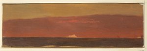 Dibujo, Paisaje marino con iceberg, 1859 de Frederic Edwin Church