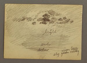Dibujo, Bocetos de Oriente Medio, incluido el Canal de Suez, enero de 1868 de Frederic Edwin Church