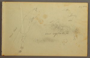 Dibujo, Bocetos de nubes y abedul muerto, julio de 1844