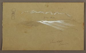 Dibujo, Cielo, Figura, 12 de junio de 1865 de Frederic Edwin Church