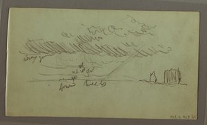 Dibujo, Estudio del cielo, febrero de 1869