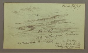 Dibujo, Estudio del cielo, 1 de febrero de 1869 de Frederic Edwin Church