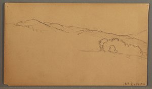 Dibujo, Estudio del cielo, posiblemente 1873 de Frederic Edwin Church