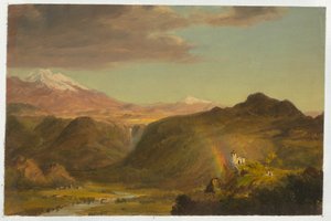 Dibujo, Paisaje sudamericano, 1854 de Frederic Edwin Church