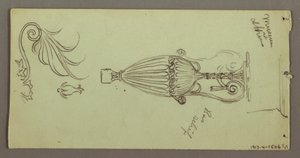 Dibujo, Estudios de objetos del Museo de Atenas, posiblemente 1869 de Frederic Edwin Church